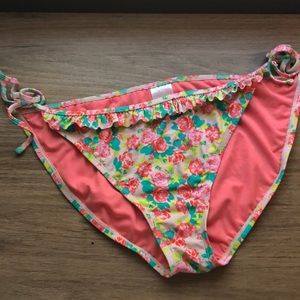 Flower bikini bottoms.